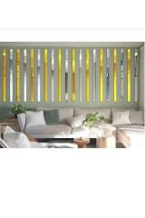 1.8x100cm Gümüş Ayna Pleksi (12 Adet ) Yapışkanlı