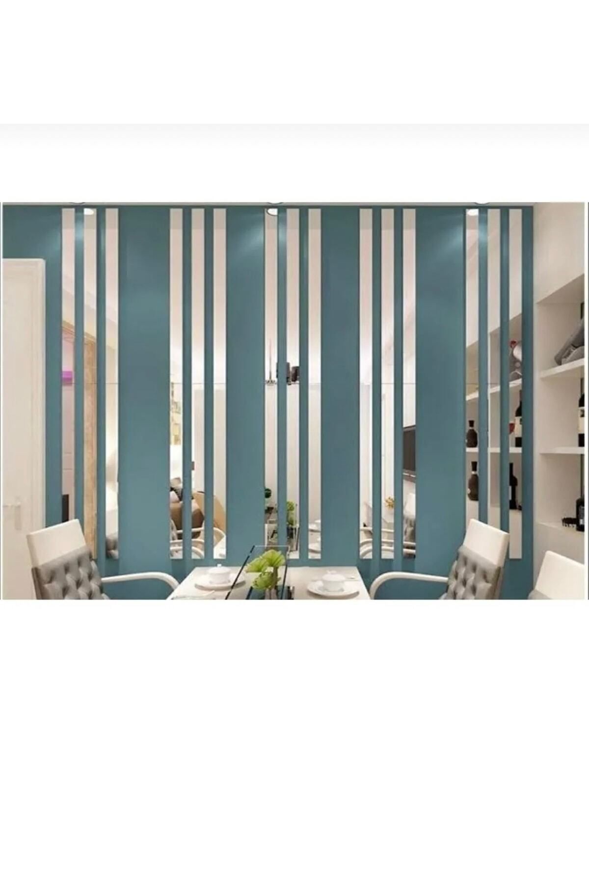 4x100 Cm Gümüş Ayna Pleksi (5 ADET) Yapışkanlı