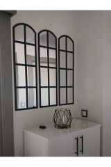 Ayna Peleksi 3 Adet Duvar Penceresi 80x22 cm