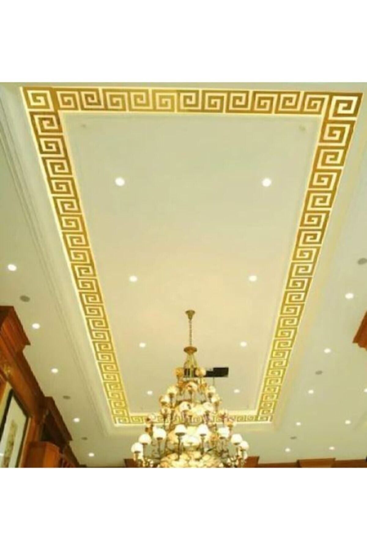 Dekor Süs Labırent Bordür 40 Adet 8x7 Pleksi Dekoratif Bordür Altın