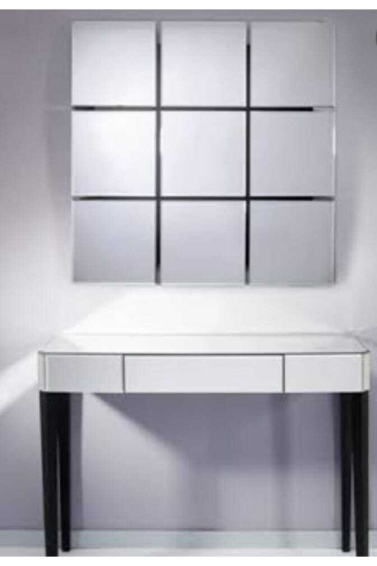 Kare Ayna Ölçü: 20x20 9 Adet Gri̇ - 27 X 27
