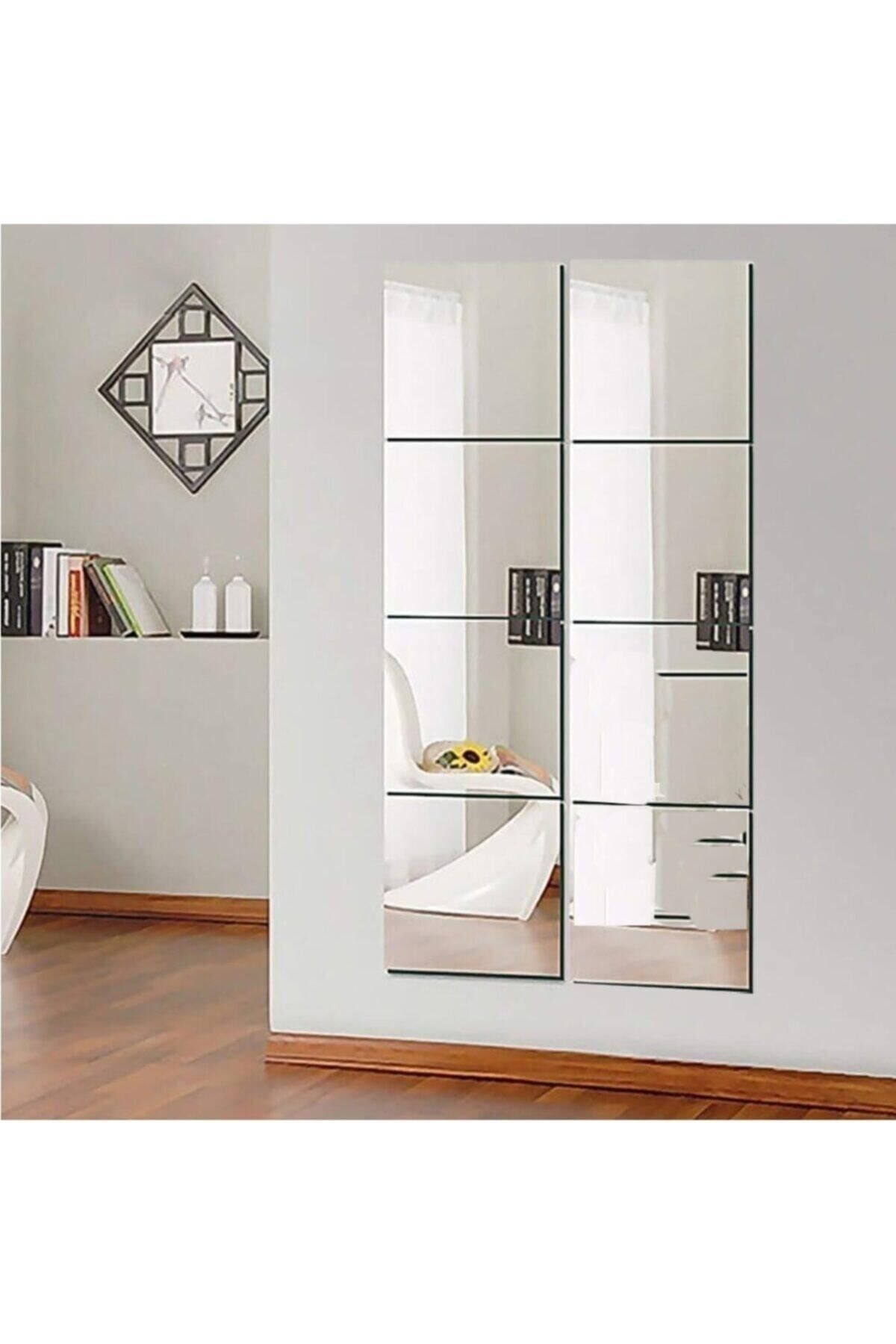 Kare 8 Parçalı 30x30 Pleksi Boy Aynası Naturek