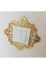 Çiftli Prizlik Çerçevesi Gold Aynalı 1adet