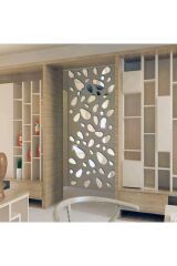 1mm Dekoratif Gümüş Pleksi Ayna, Duvar Süsü. Dekoratif Ayna 12 Adet