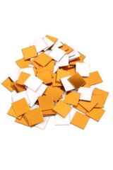 Dekor Süs Mozaık Ayna 200x Adet Pleksi Dekoratif Gold Antre Banyo Her Biri 3x3 Gold