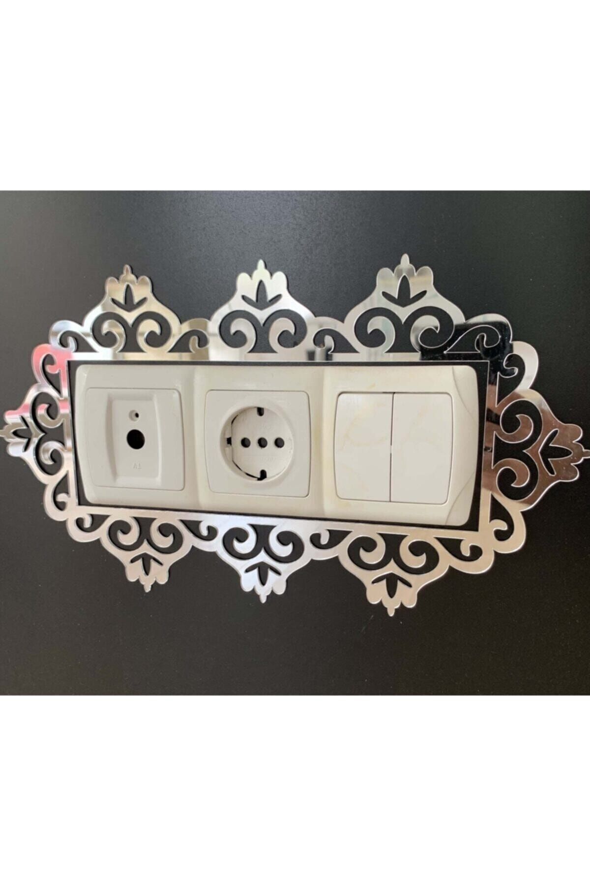 Üçlü Silver Renk Standart Priz Çerçevesi
