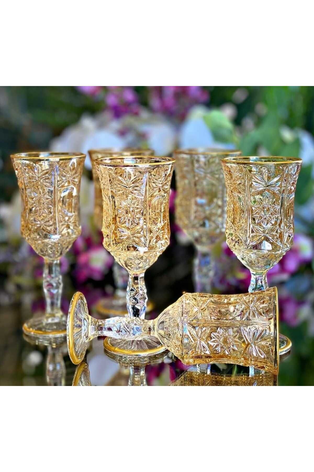 Dream Glass 6 Kişilik Bal Kahve Yani Bal