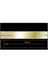 Kendinden Yapışkanlı Şerit Pleksi Ayna 1cm*240cm (1 ADET) Gold
