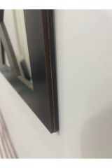 Dekoratif Geometrik Desenli Ayna Boyalı Hazır Pleksi Aynalı 3 Adet Siyah/Gümüş
