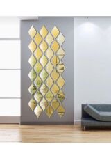 Gold Pleksi Su Damlası ( 15x26 10 Adet) Yapışkanlı Gold