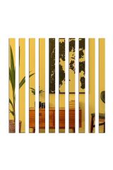 Dekoratif Şerit Altın Ayna Pleksi Duvar Süsü 5'li Paket (2,5×100cm) Altın