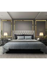 Dekoratif Şerit Altın Ayna Pleksi Duvar Süsü 5'li Paket (2,5×100cm) Altın