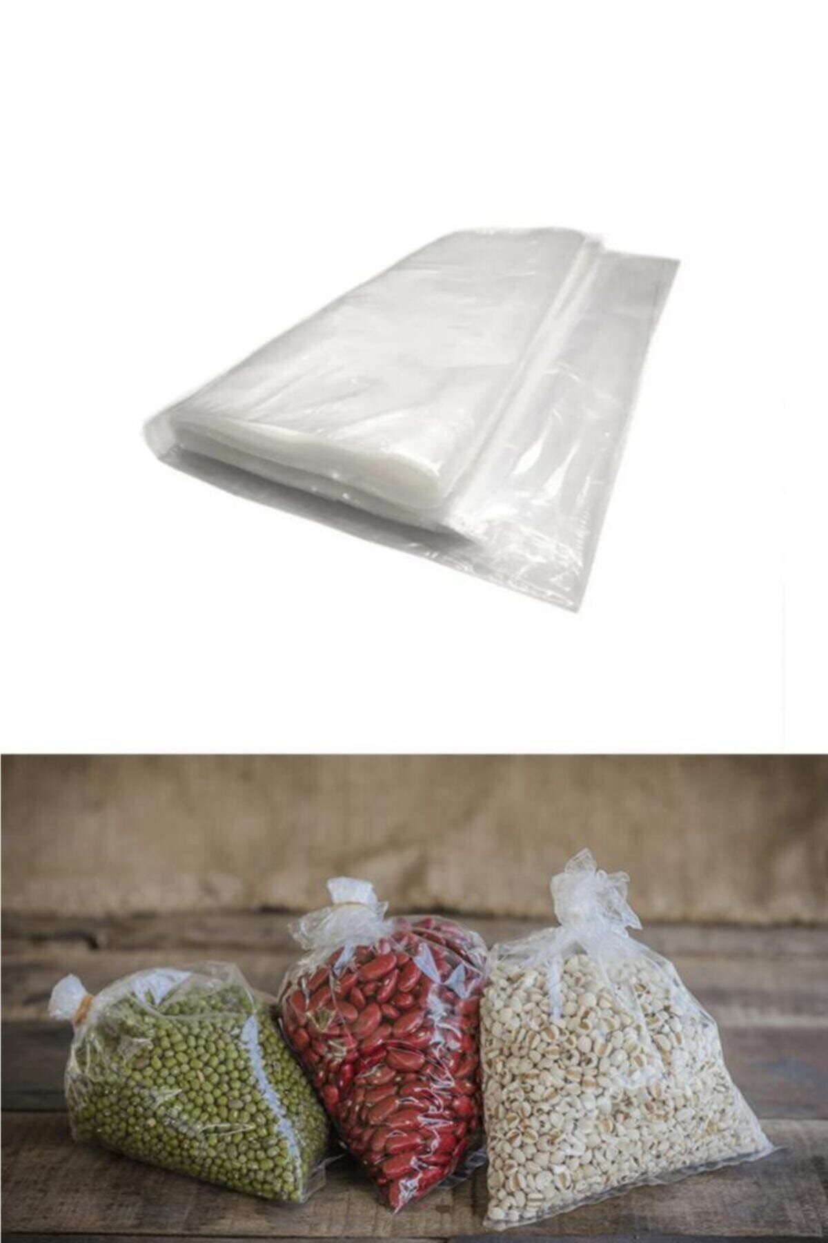 Şeffaf Naylon Bakkaliye Torbası Poşeti 14cm X 28cm 0,5 Kg 100 Adet Şeffaf