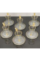 Çay Set 18 Parça 6 Kişilik Japon Gülü Çay Kaşıklı Lav