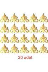 Pleksi Ayna Dekor Gold Renk Duvar Dekor 20 Adet Adet Boyutu 10x10cm
