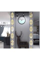 Dekor Süs Bordür Ayna Gold Altın 20adet Pleksi Dekoratif Bordür Antre 7*7cm Süs Duvar Tavan Dekoru