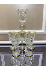 Gold Detaylı Ayaklı Kahve Yanı Su Bardağı Altin