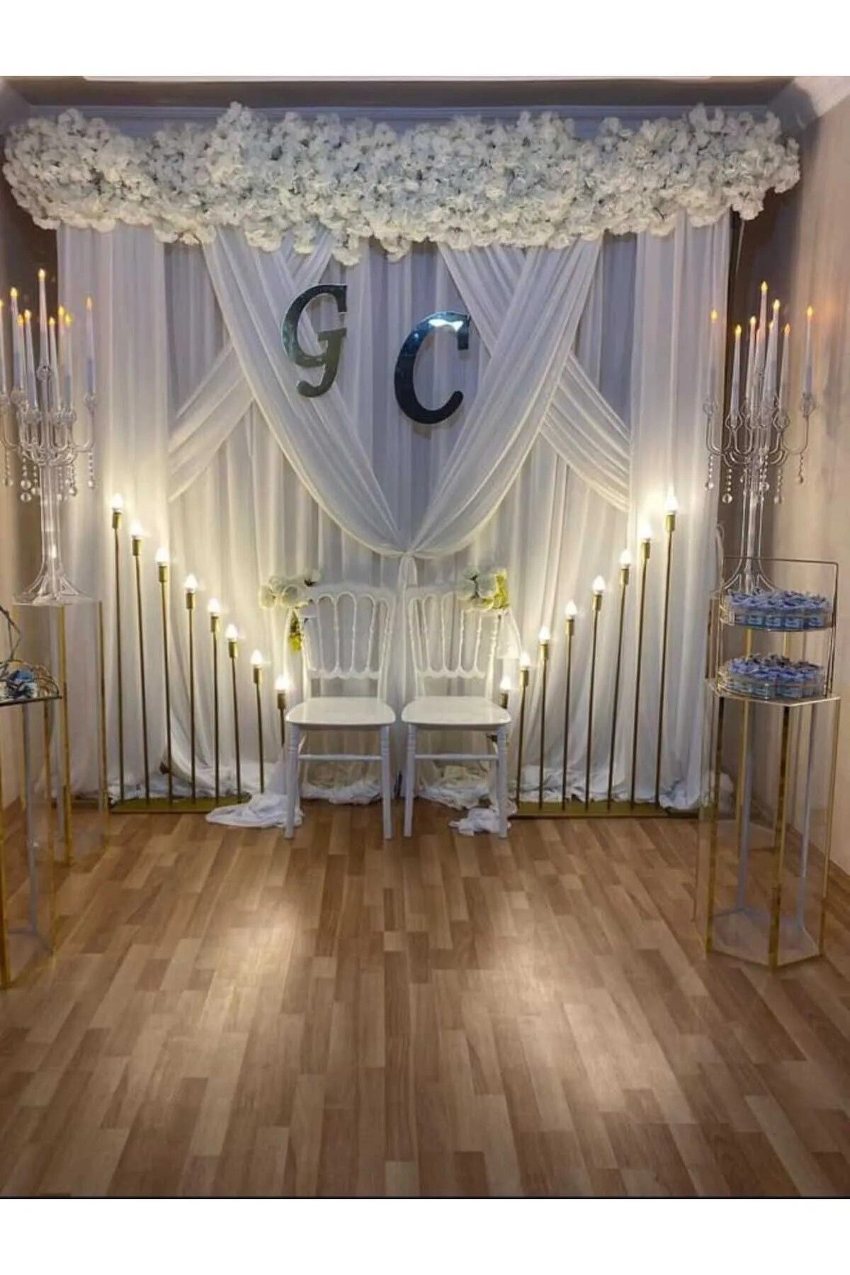 Süslü Pleksi Harf Söz-nişan-kına H: 30 Cm Çift Harf Gold Ve Gümüş Renk Seçeneği Baş Harf Lüx Pleksi Gümüş