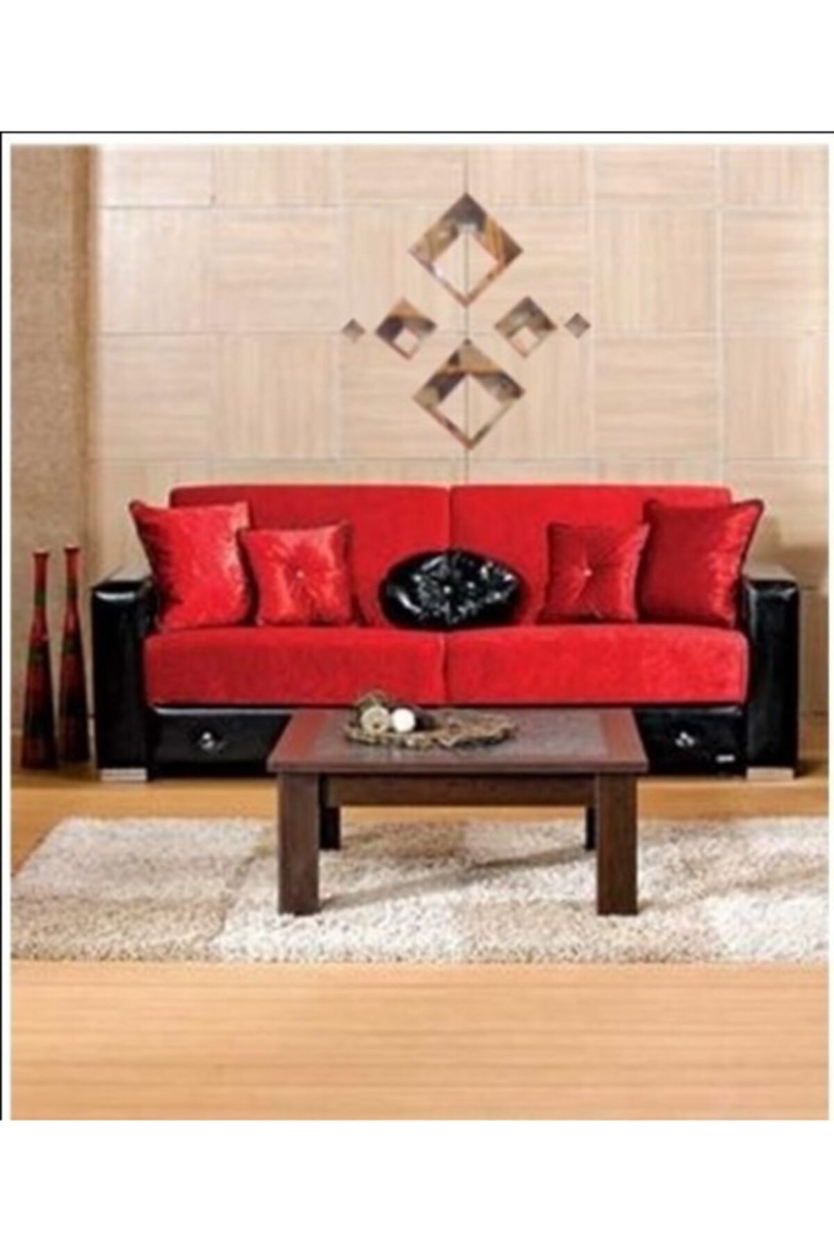 Kare Desenli Ayna (KENDİNDEN YAPIŞKANLI)