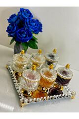 AYNALI & TAŞLI LÜX SUNUM TEPSİSİ
