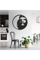 Dekoratif Siyah Lazer Kesim Duvar Saati 40x40cm Siyah