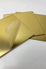 Dekoratif Pleksi Ayna Gold(kendinden Yapışkanlı) 20x20 2 Adet