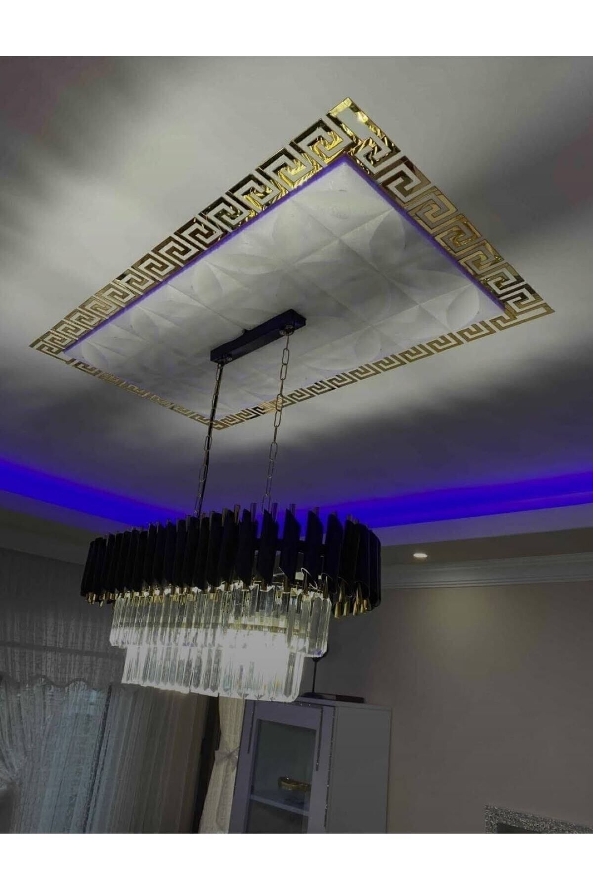 Bordür Ayna 30'lu Gold Pleksi Her Biri 8x7 Cm Duvar Dekorasyon Lazer Kesim Ayna