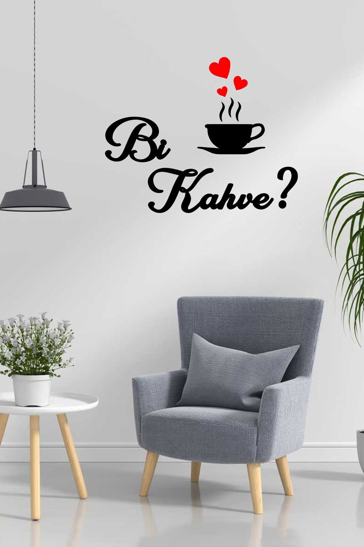 Bi Kahve Ahşap Dekoratif Mutfak Duvar Tablosu