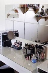 Dekoratif Pleksi Kare Ayna 4 Adet 20x20cm