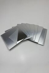 Dekoratif Kare Pleksi Ayna Gümüş 25 Adet 4x4 Cm