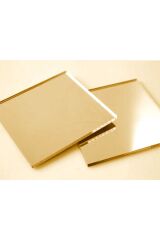 1 Mm Altın Renkli Yapışkanlı Aynalı Pleksi Levha - Aynalı Gold Pleksi 90x90 Altin