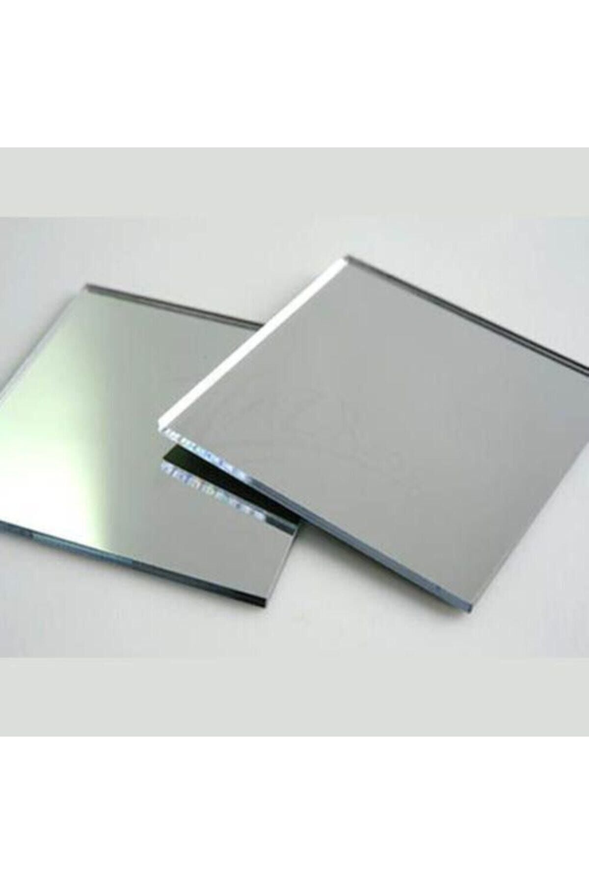 1 Mm 30x20 Cm Gümüş-silver Renkli Yapışkanlı Aynalı Pleksi Gümüş