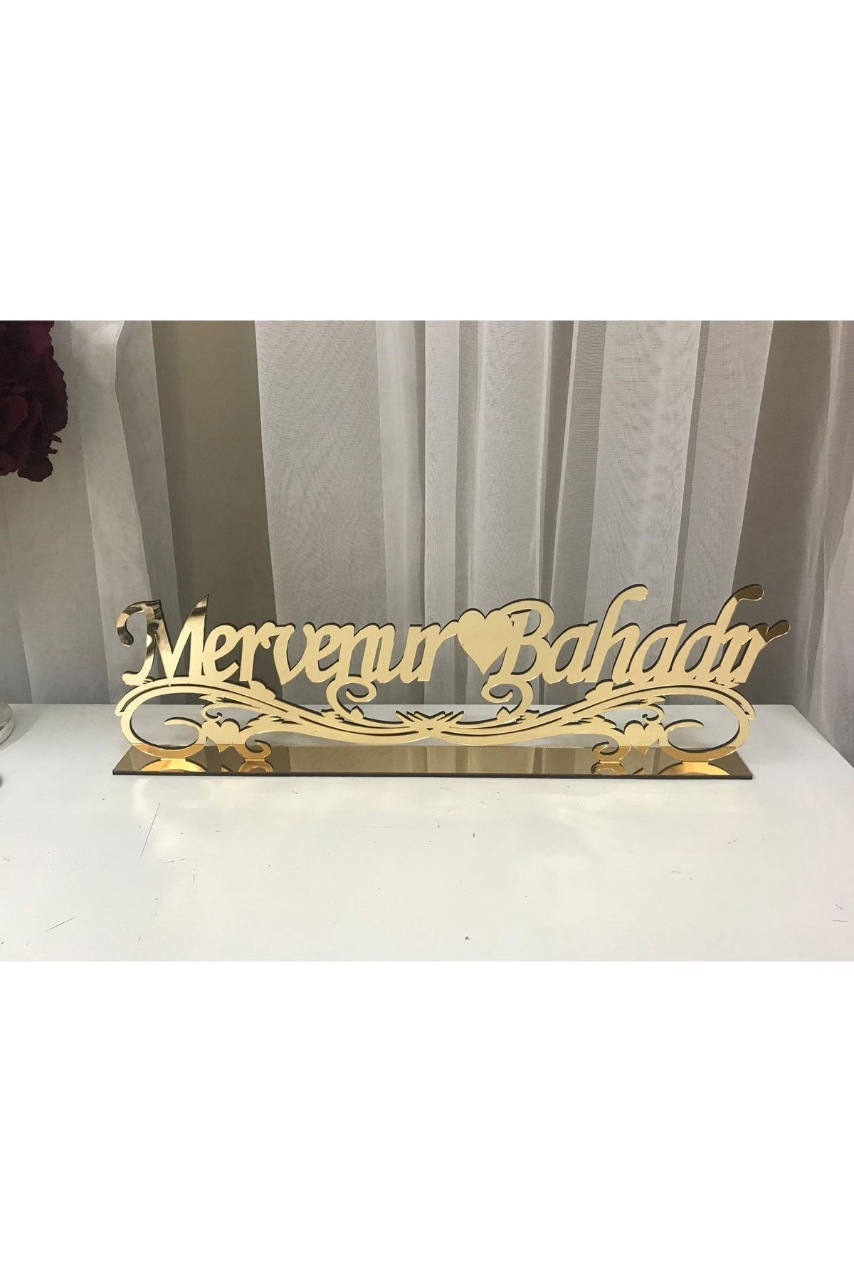 Söz Nişan Hediyelik Eşya Masaüstü Pleksi Isimlik