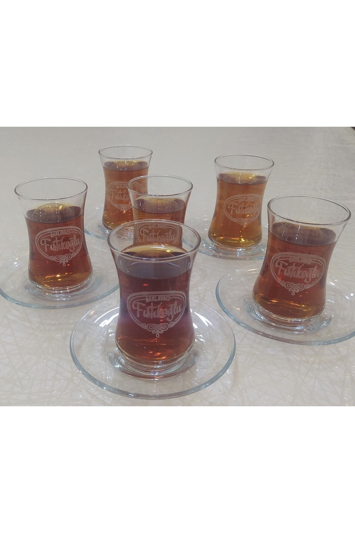 6 Kişilik 12 Parça Çay Seti Sade