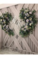 Pleksi 2li Harf 30 Cm Süs Organizasyon Kına-söz-nişan-nikah Arka Fon Dekoru