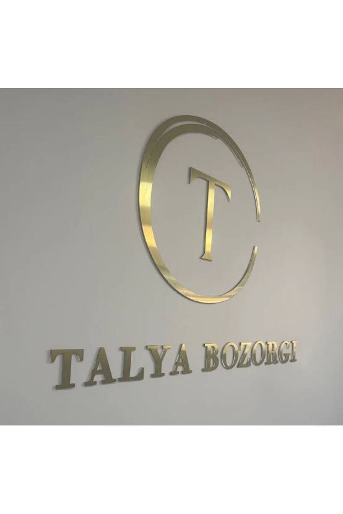 Özel Tasarım Harf Logo Rakam Tasarımı Dekoratif Duvar Dekorasyon Ürünü Gold Gümüş Aynalı Gold