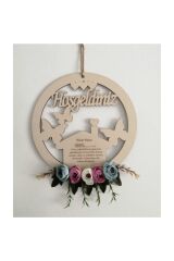 Kapı Süsü Dekoratif 29 cm Çiçekli