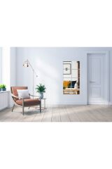 Dekoratif Pleksi Kare Ayna 4 Adet 30 X 30 Gümüş