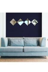 Kare 4 Parçalı 25x25 Ayna Beyaz