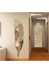 Tüy Desen Ayna Pleksi - Lazer Kesimli 25x100 Cm Gümüş
