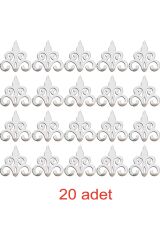 Pleksi Ayna Dekor Gümüş Renk Duvar Dekor 20 Adet Adet Boyutu 15x15 Cm