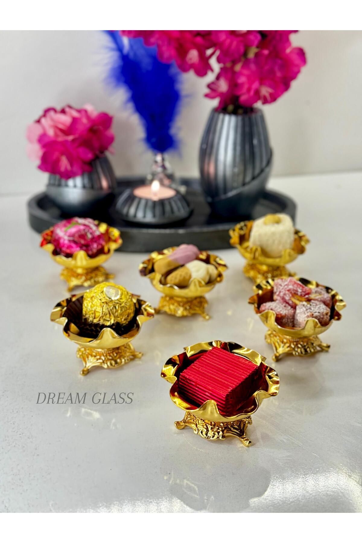 METAL GOLD 6 KİŞİLİK LOKUMLUK Gold