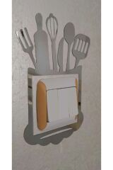 Dekoratif Mutfak Priz Kenarı Süsü Altın Pleksi 1 Adet 13x20cm ( Kendinden Yapışkanlı ) Gümüş