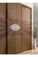 Dekoratif Yapışkanlı Aynalı Pleksi Mobilya Dolap Süsü 24 X 48 Cm Altin Sarisi