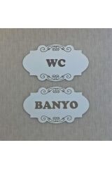 Wc - Banyo Kapı Tabelası