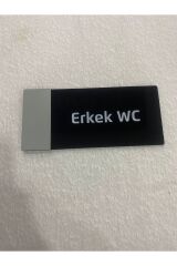 Modern Tasarım Pleksi Wc Tabelası